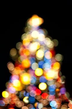 Christmas tree lights Stock Photos
