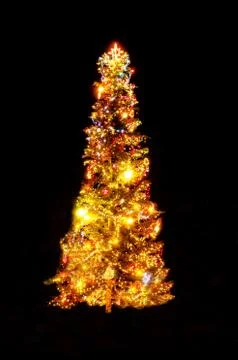 Christmas Tree Lights Stock Photos