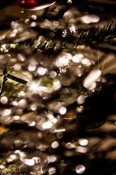 Christmas tree lights Fotos Stock