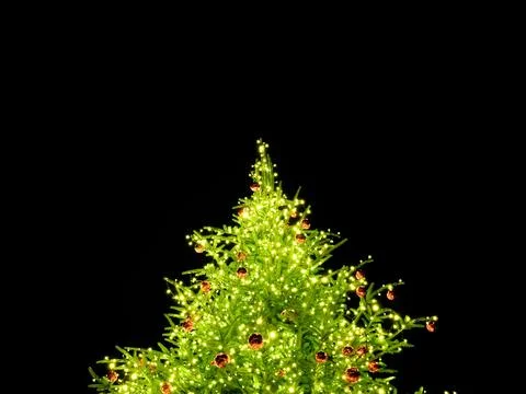 Christmas Tree Lights Stock Photos