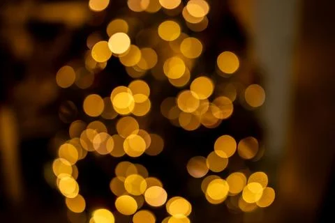 Christmas tree lights Stock Photos