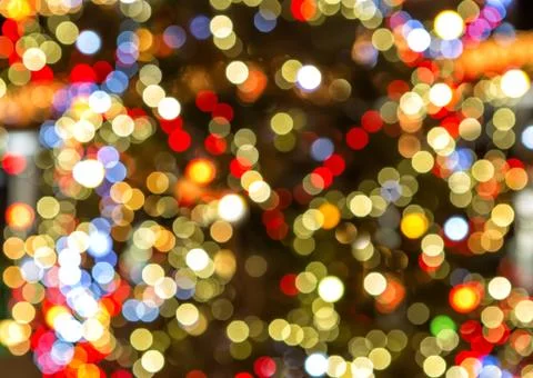 Christmas tree lights as a texture Stock Photos