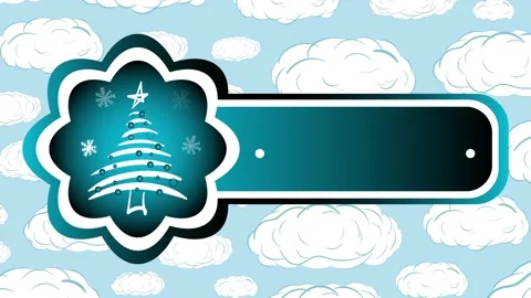 Christmas tree loading and clouds Stock Footage 94642618