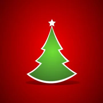 Christmas tree logo Stock Illustration