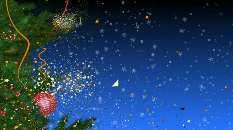Christmas tree loop + alpha Stock Footage 519651
