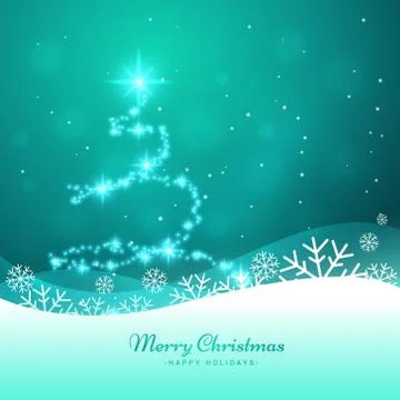 Christmas tree made with glitter Stock Illustration