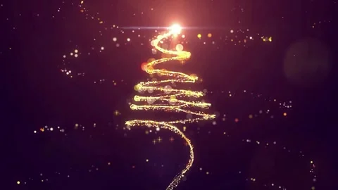 Christmas Tree Made of Lights Motion Effects Vidéo 257555558