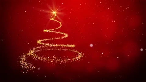 Christmas tree magic animation Stock Footage 83464288