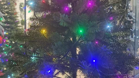 Christmas Tree In The Mall Video stock 295144117