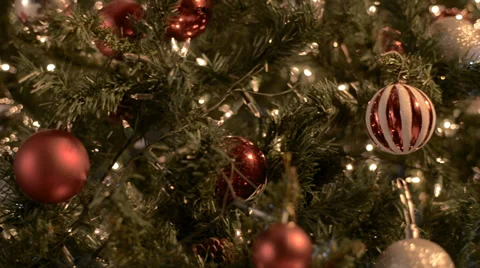 Christmas tree middle shot Stock Footage 31626138