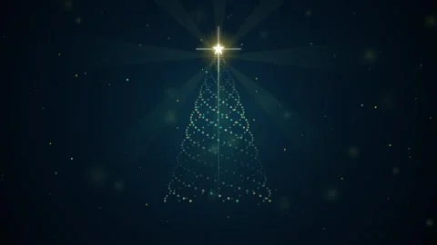 Christmas tree motion graphic Stockbeeldmateriaal 348076297