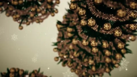 Christmas Tree Moving in a 3D animation Stock Footage 239018864
