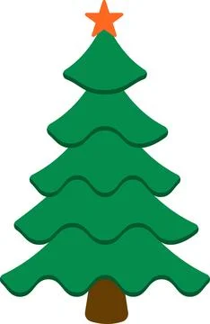 Christmas tree new year tree icon Stock Illustration