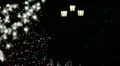 Christmas tree at night (loop) HD Footage