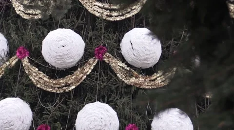 Christmas tree ornament large Stock Footage 59946764