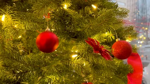 Christmas Tree Ornament Orbit Video stock 273074048