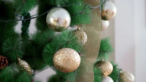 Christmas Tree with ornaments 2 Stock Footage 229898050