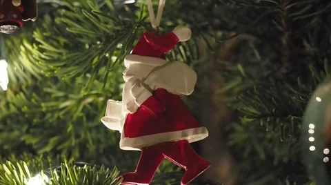 Christmas Tree Ornaments Stock Footage 45050881