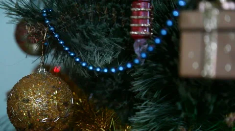 Christmas tree ornaments Stock Footage 45507103