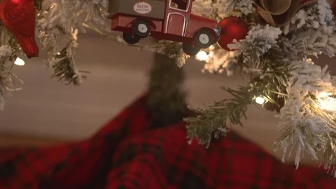 Christmas tree ornaments Stock Footage