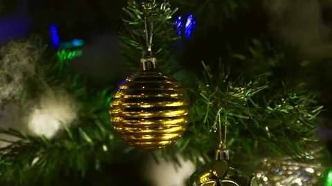 Christmas tree with ornaments Stock Footage 112643000