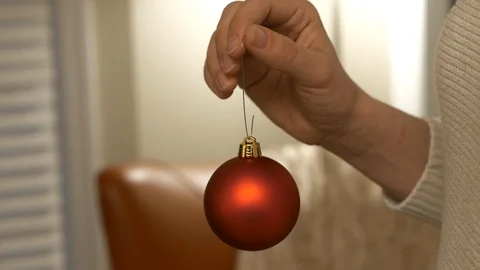 Christmas tree ornaments Stock Footage 120640418