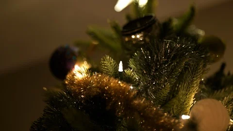 Christmas tree ornaments Stock Footage 120640712