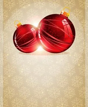 Christmas tree ornaments Stock Illustration