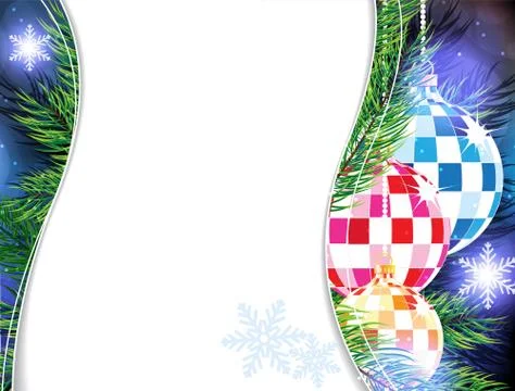 Christmas tree ornaments Stock Illustration