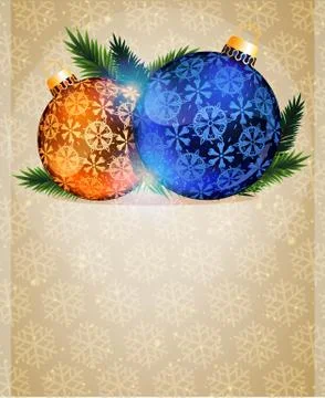 Christmas Tree Ornaments Stock Illustration
