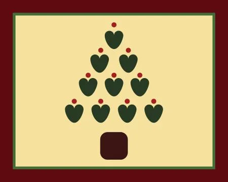 Christmas tree over blue background vector illustration Stock Illustration