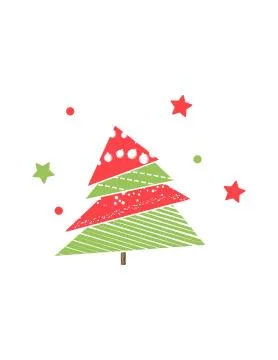 Christmas tree over blue background vector illustration Stock Illustration