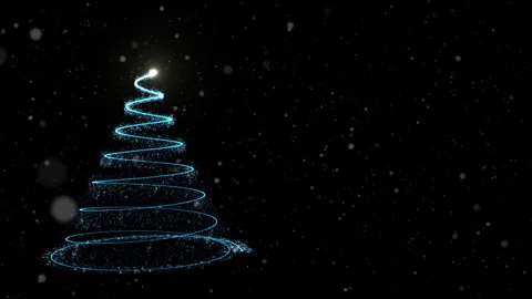 Christmas Tree Overlay Stock Footage 255717108