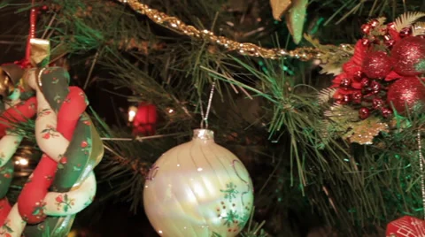 Christmas Tree Pan Stock Footage 33793119