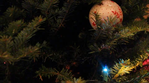 Christmas Tree Pan Stock Footage 33805905