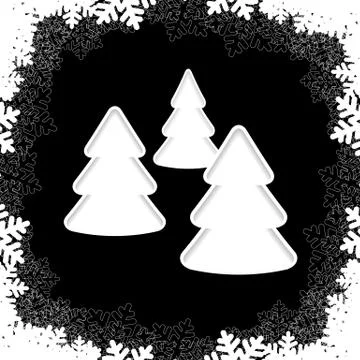 Christmas tree paper Stock Illustration