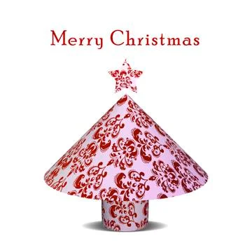 Christmas tree of paper Stock Illustration
