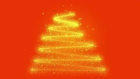 Christmas tree particle background animation Stock Footage 297771237