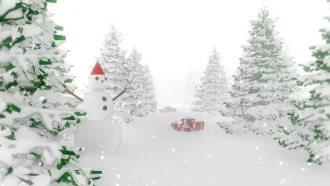 Christmas Tree Particles Background 3d Render Illustrazione stock
