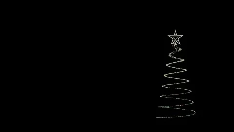 Christmas tree particles Stock Footage 145530143
