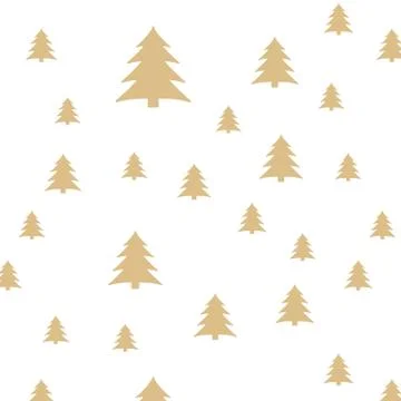 Christmas tree pattern background cover creative design. 100 percent seamless Illustrazione stock