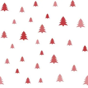 Christmas tree pattern background cover creative design. 100 percent seamless Stock Illustration