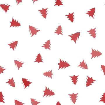 Christmas tree pattern background cover creative design. 100 percent seamless Stock Illustration