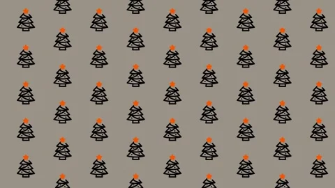 Christmas Tree Pattern Background for Festive Holiday Season. Stock Footage 325405416