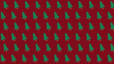 Christmas Tree Pattern Background Stock Footage 323077720