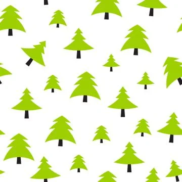 Christmas Tree Pattern Background Illustration Stock Illustration