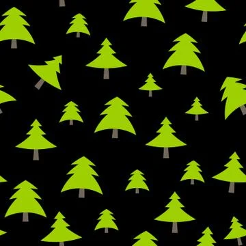 Christmas Tree Pattern Background Vector Illustration Stock Illustration