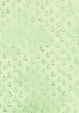 Christmas tree  pattern empty rusty green paper background Stock Illustration