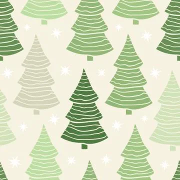 Christmas tree pattern Stock Illustration