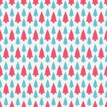 Christmas tree pattern Stock Illustration